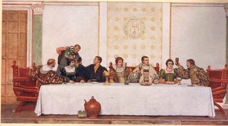 Bryllupsfesten, illustration fra 